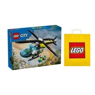 LEGO CITY č.60405 - Záchranná helikoptéra + Darčeková taška LEGO