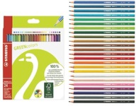Ceruzkové pastelky STABILO GREENcolors 24 farba FSC