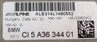 BMW G20 G30 ALPINE lettore RADIO 5A36344