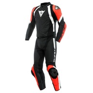 Motocyklowy kombinezon sportowy Dainese Avro 4 2PCS Czarno/Czerwony-Fluo 50