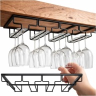 PEZSGŐS BOROSPOHÁR TARTÓ FEKETE RENDSZEREZŐ 4 SOROS