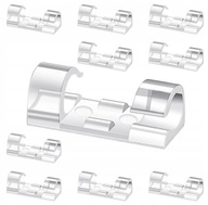 10x Rendszerező KÁBELEKHEZ CSIPESZ TARTÓ ÖNTAPADÓS RÖGZÍTŐ