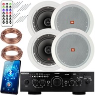 NAGŁOŚNIENIE JBL SALONU BIURA LOKALU SKLEPU WZMACNIACZ BLUETOOTH RADIO FM