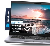 DOTYKOWY Laptop Dell | i7 6x5.1GHz 16GB 256GB SSD NVMe | W11PRO USB-C