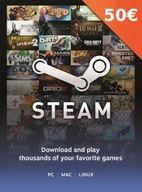 Karta podarunkowa STEAM Gift Card 50€ EURo wallet!