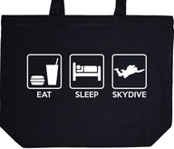 EAT SLEEP SKYDIVE torba zakupy prezent