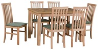 Sada rozkladací stôl MAX 5 a 6 stoličiek MILANO 1 Produkt Poľský farby