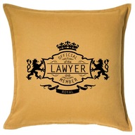 LAWYER OFFICIAL MEMBER poduszka 50x50 prezent