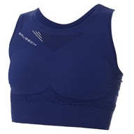 Stanik sportowy Brubeck XL Crop Top GYM ciemnoniebieski XL