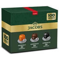 Kapsułki Jacobs do Nespresso(r)* Espresso 7,10,12 mix 100 szt, 9+1 GRATIS!