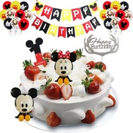 Myszka Miki Minnie Mouse Party Tort Ozdoby Dekorac