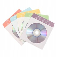 Kolorowe MOCNE Koperty Koszulki na CD DVD 100 szt
