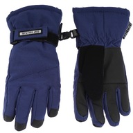 Lyžiarske rukavice na sneh tmavomodré 5P 16cm r122-140