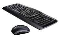 Zestaw bezprzewodowy klawiatura mysz Logitech MK330 czarny układ niemiecki