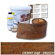 Ciemny Dąb Orzech - Imitacja Drewna Elastyczna Deska Elewacyjna Zestaw 1m2