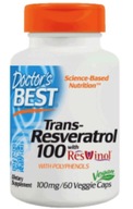 Doctor's Best Trans resveratrol s resvinolom 100mg