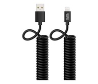 Kabel sprężynowy Silver Monkey USB- Lightning MFI