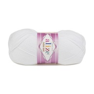 100g włóczka Alize Cotton Gold biały 55