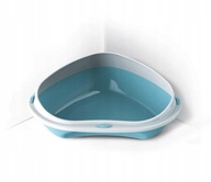 Rohová toaleta pre mačky S RÁMČKOM TOALETA VEĽKÁ lux