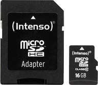 Karta pamięci Intenso microSD Class 10 16GB z adapterem
