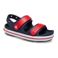 Sandały dziecięce Crocs Crocband Cruiser Kids 209423 navy/varsity red 28-29