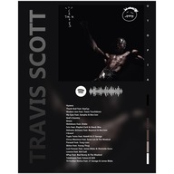 Plagát 50x40 obal albumu Travis Scott UTOPIA rap Cactus Jack Jordan