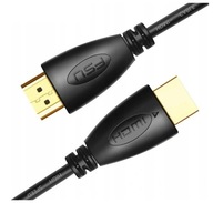 HDMI Premium Kabel przewód 4K 4096x2160 UHD obsługa 3D 3m projektor Złoty