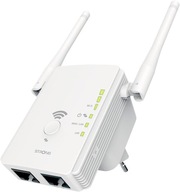 Wzmacniacz WiFi Strong REPEATER300V2 300 Mbit/s 2 porty LAN WAN WPA PC TV