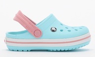 CROCS KLAPKI WSUWANE NIEBIESKIE LOGO 30-31 1ŻCA