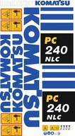 Samolepka samolepka nalepenie Komatsu PC 240 NLC