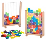 TETRIS GRA DLA DZIECI LOGICZNA KLOCKI UKŁADANKA MONTESSORI