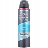 DOVE dezodorant spray MEN Clean Comfort dla mężczyzn antiperspirant 150ml