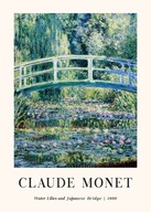 Plakat 70x50 Claude Monet most japoński staw lilie sztuka BOHO 30 WZORÓW