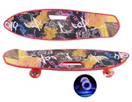 DESKOROLKA Z UCHWYTEM FISZKA SKATEBOARD KOŁA LED