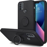 ETUI DO MOTOROLA MOTO E20 / E30 / E40 RING CASE SOFT + SZKŁO