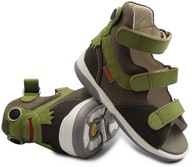 Chlapčenské korekčné sandále Repy Memo Frog 23