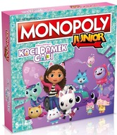 KOCI DOMEK GABI MONOPOLY JUNIOR KLASYCZNA GRA DLA DZIECI GABBY'S DOLLHOUSE