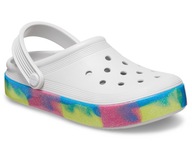 Crocs 209714-1FS Off Court Glitter Band kolorowe klapki tenisówki J3 34-35