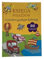 książeczka z naklejkami 80 KOLOROWANKA samochody