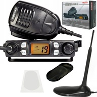 CB Radio Merx MK3 mini + Anténa CB magnetická PNI 45 cm