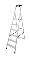 Hliníkový rebrík schodíky KRAUSE Safety 6 stupňov
