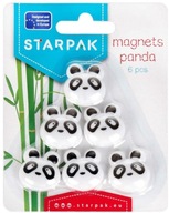 Magnesy panda 6 sztuk