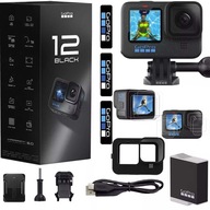 Kamera GoPro Hero Black 12 4K - 5,3K GoPro Go Pro 12 + Szkło 9w1 Silikon