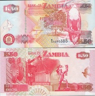 Zambia 1992 - 50 kwacha - Pick 37 UNC