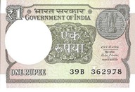 Bankovka 1 rupia 2016 - UNC