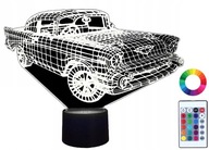 Lampka Nocna z Imieniem Auto 3D Led Imię Grawer