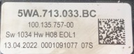 kulysa převodovky převodů VW AUDI SEAT 5WA713033BC