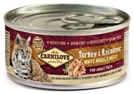 CARNILOVE CAT Turkey & Reindeer Indyk z Reniferem - puszka 100 g