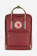 Fjallraven batoh Kanken Rainbow farba červená veľká s aplikáciou F23620.326