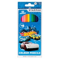 Kredki ołówkowe 12 kol HOT WHEELS Starpak